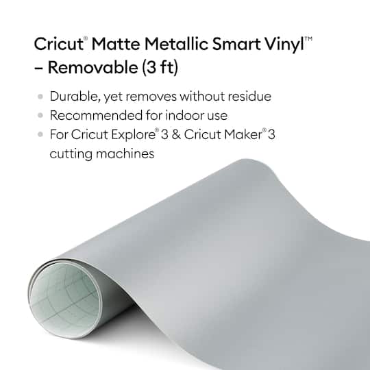 Cricut® Removable Matte Metallic Smart Vinyl